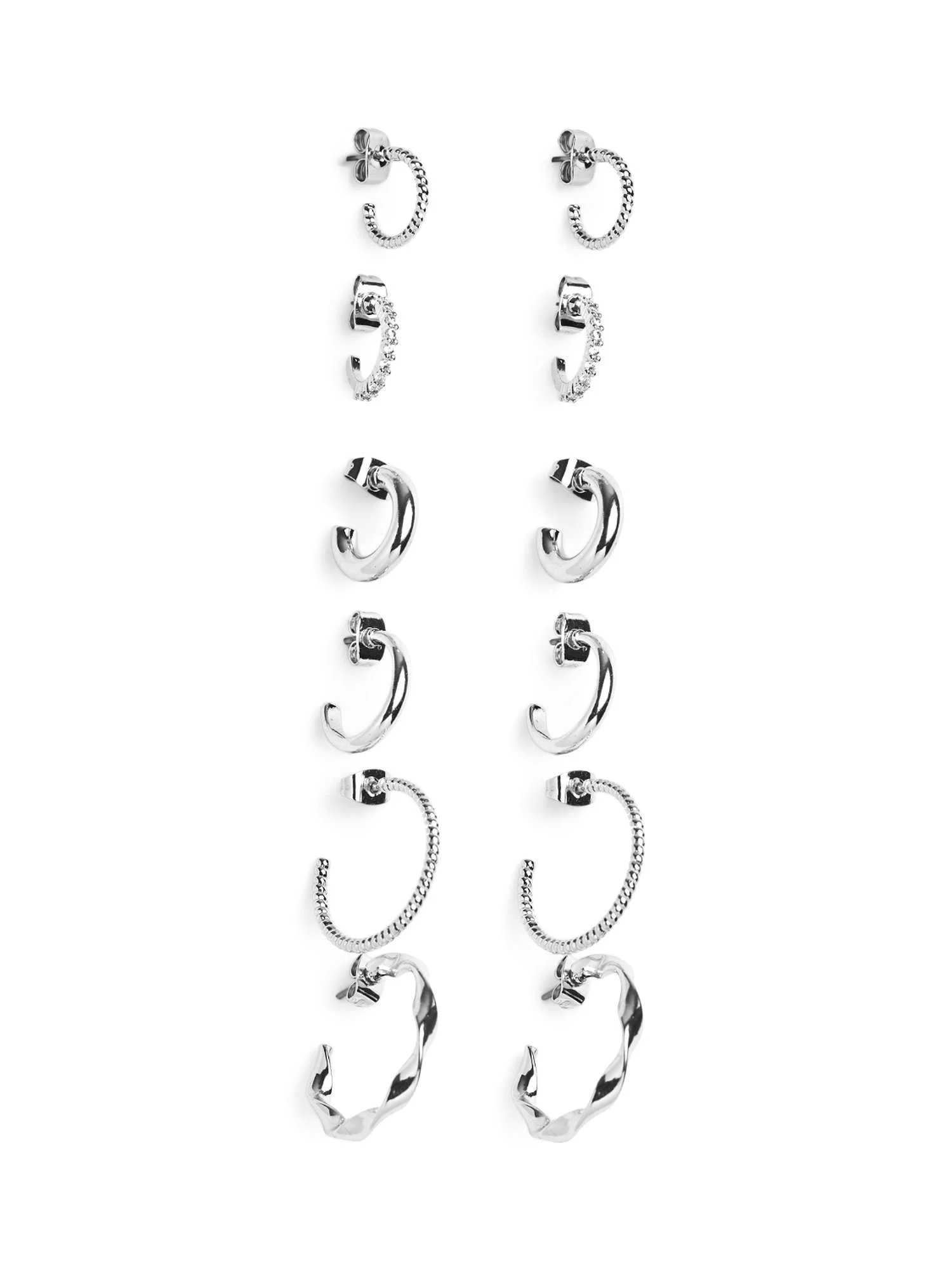 Pieces - PCDIONA HOOP EARRINGS 6-PACK... Pieces - PCDIONA HOOP EARRINGS 6-PACK...