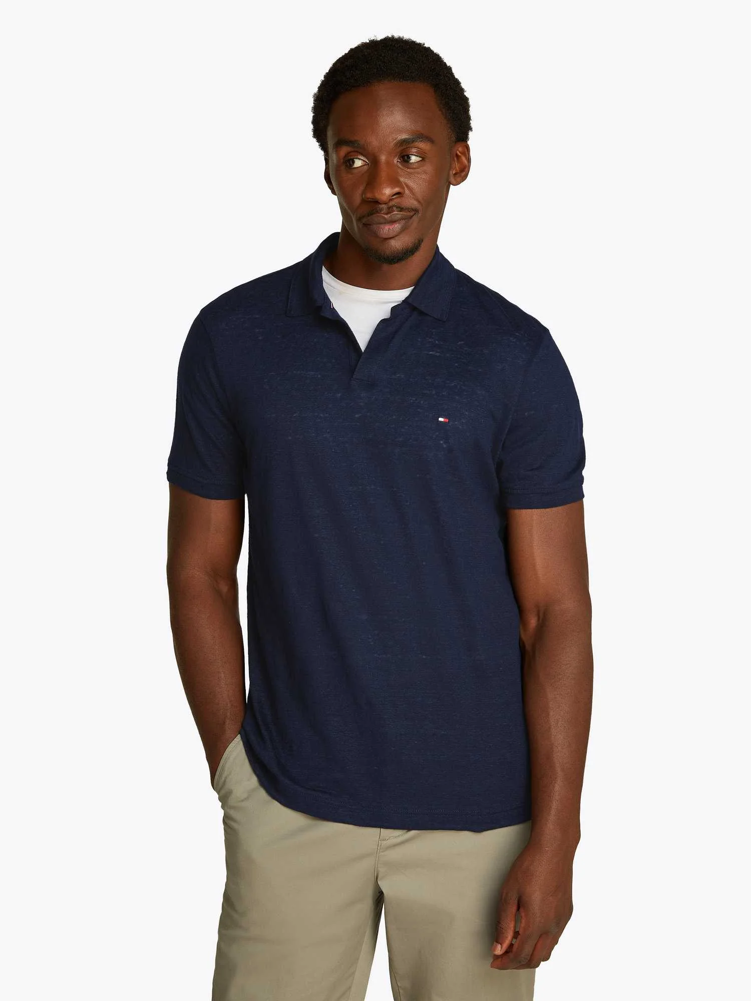Tommy Hilfiger - PURE LINEN REG POLO Tommy Hilfiger - PURE LINEN REG POLO
