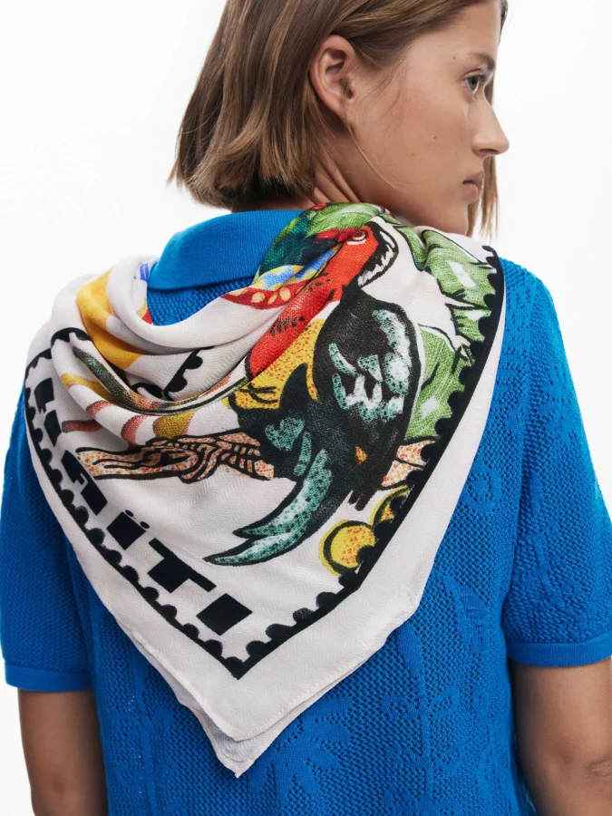 DESIGUAL - Stamp scarf 2