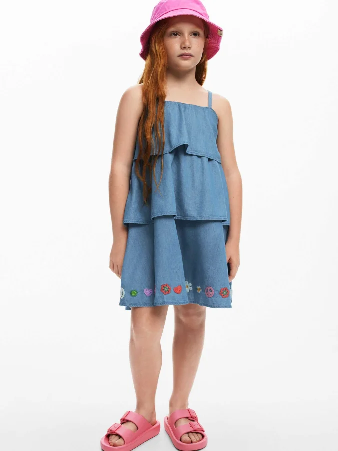 DESIGUAL - Ruffled short dress 2