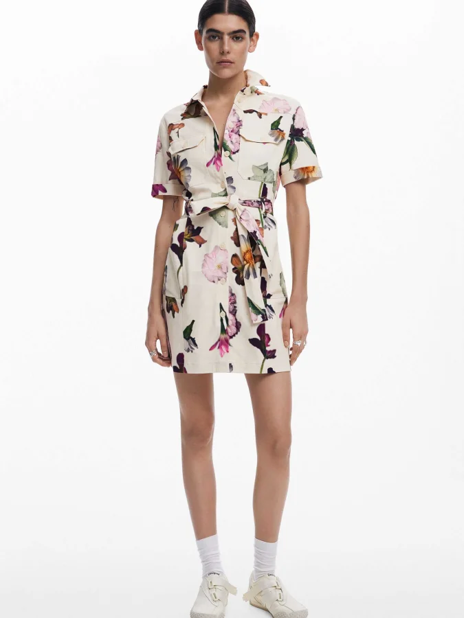 DESIGUAL - Utility shirt dress