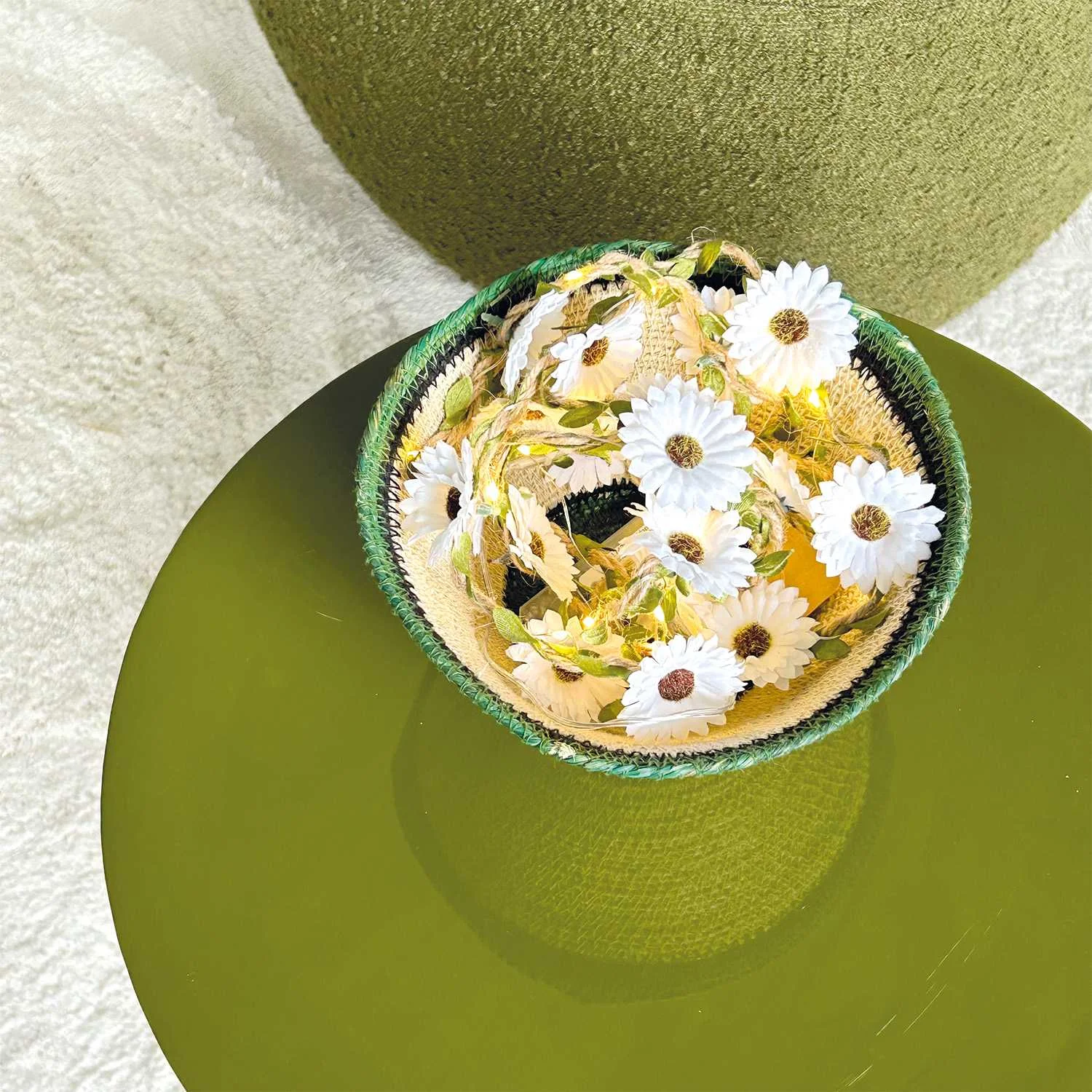 Opjet - Beige Basket, 19 x 11 CM Opjet - Beige Basket, 19 x 11 CM