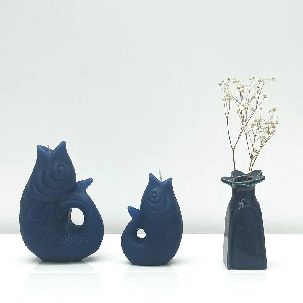 Opjet - Blue Vase, 5.5 x 11.5 CM Opjet - Blue Vase, 5.5 x 11.5 CM
