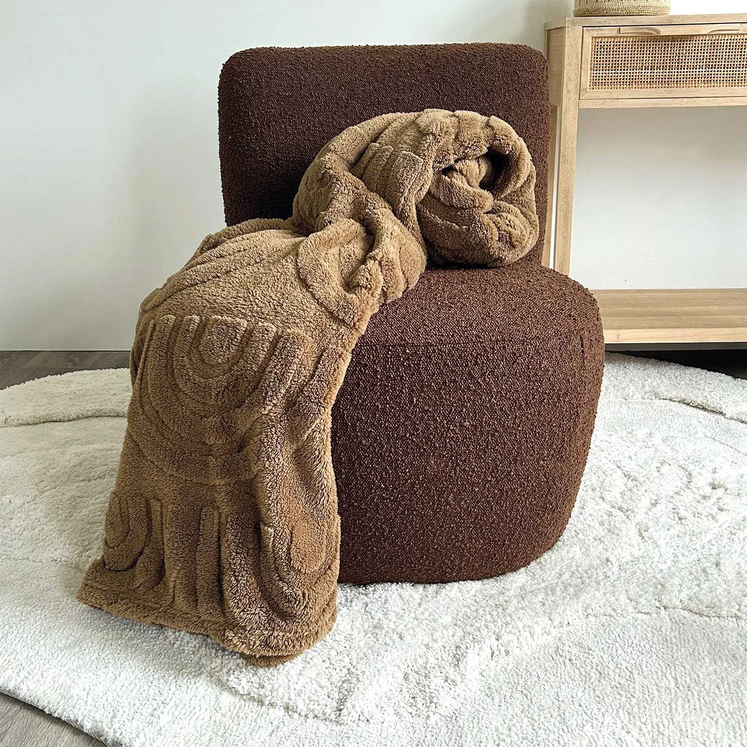 Opjet - Brown Blanket, 130 x 170 CM Opjet - Brown Blanket, 130 x 170 CM