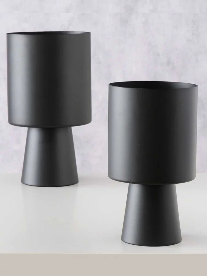 Boltze - Black Flower Pot,... 2