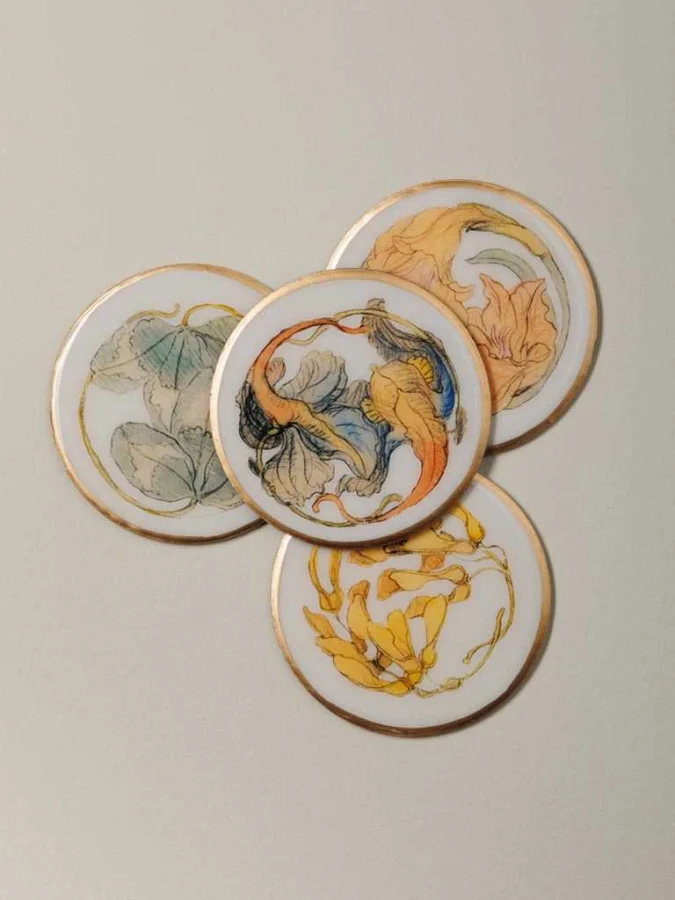 Chehoma - Coaster, 10 CM, 4pcs