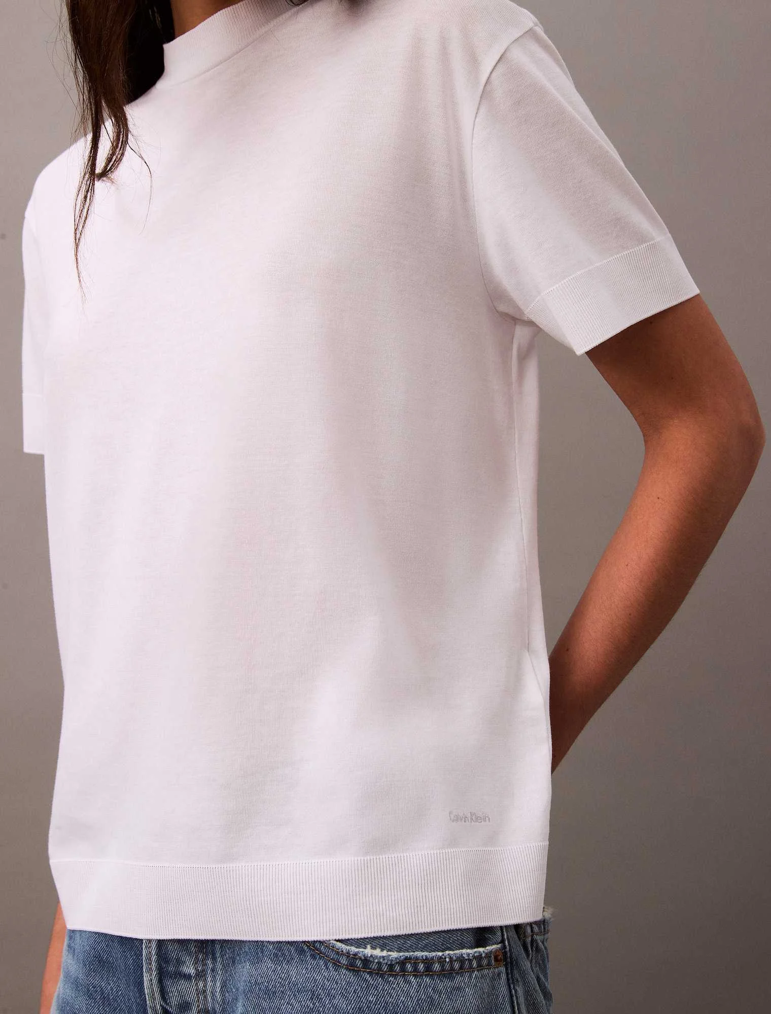 CALVIN KLEIN - SS Slk Tch Fn Knt Mc CALVIN KLEIN - SS Slk Tch Fn Knt Mc