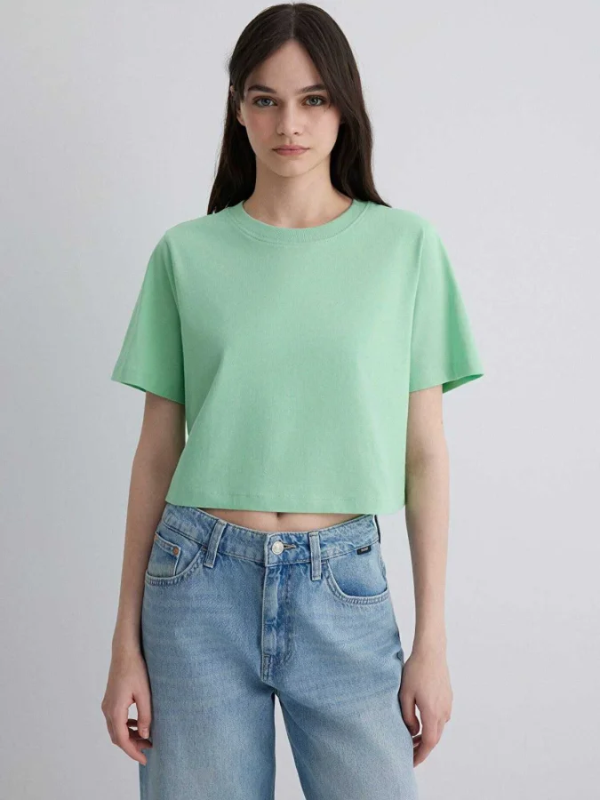 MAVI - SHORT SLEEVE CROP...