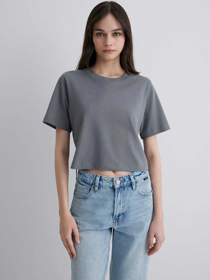 MAVI - SHORT SLEEVE CROP...