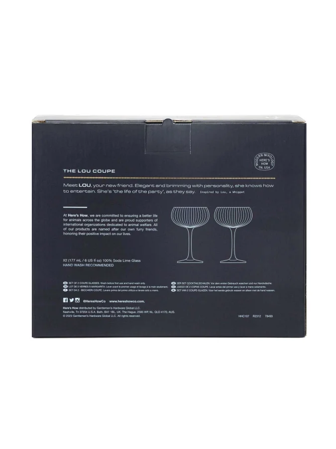 *The Lou Coupe Glass - Set... 2