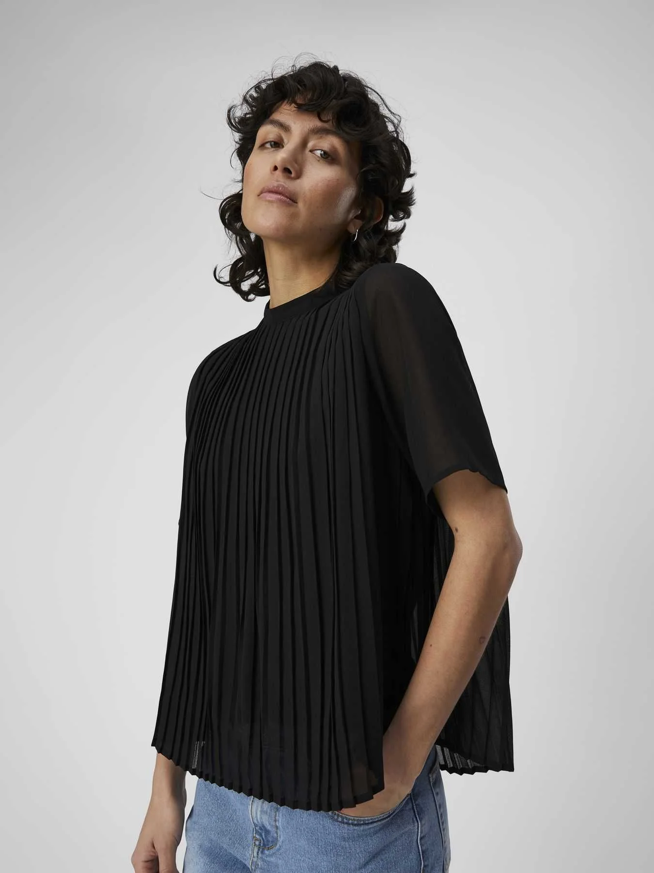 OBJECT - OBJMILA 2/4 PLISSE TOP REP OBJECT - OBJMILA 2/4 PLISSE TOP REP