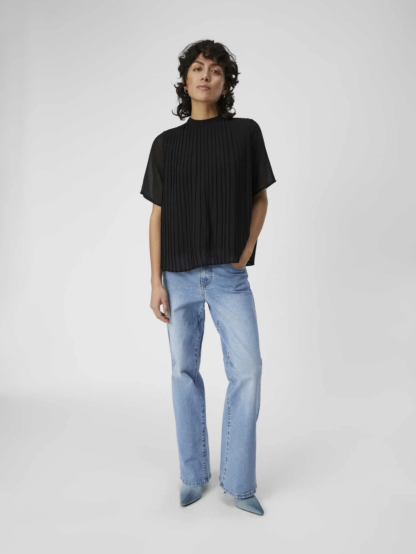 OBJECT - OBJMILA 2/4 PLISSE TOP REP OBJECT - OBJMILA 2/4 PLISSE TOP REP