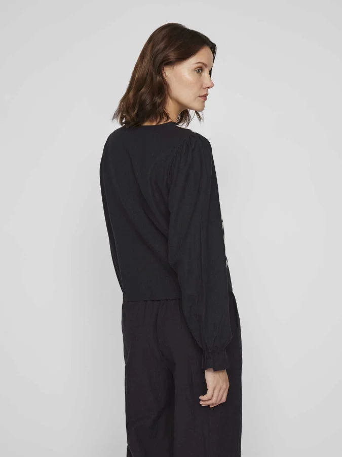 VILA - VIPOLENE V-NECK L/S... 2