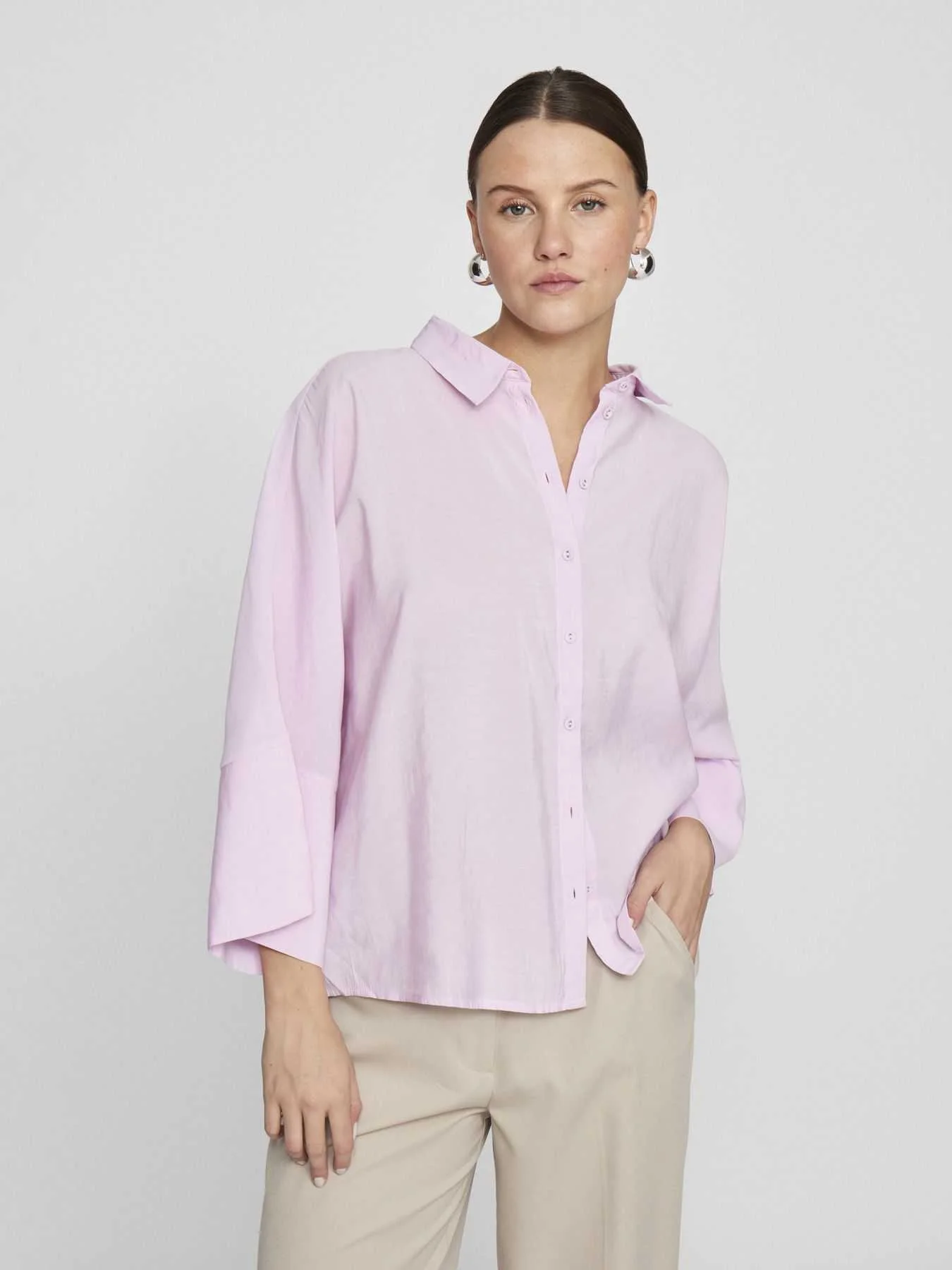 VILA - VIASPYN 3/4 LOOSE SHIRT VILA - VIASPYN 3/4 LOOSE SHIRT