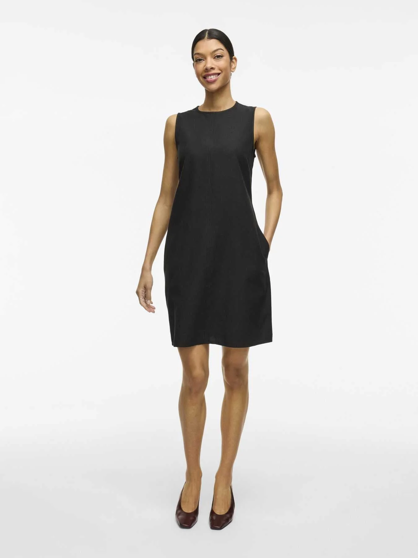 VILA - VIPRISILLA O-NECK S/L SHORT DRESS VILA - VIPRISILLA O-NECK S/L SHORT DRESS