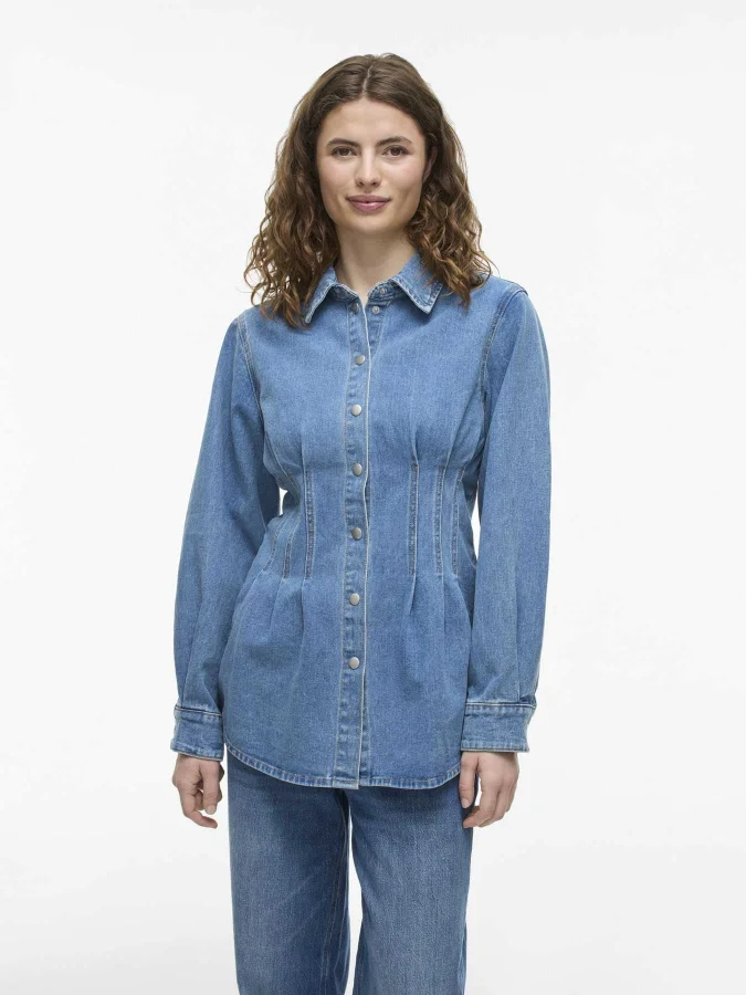 VILA - VISIKKA L/S DENIM SHIRT