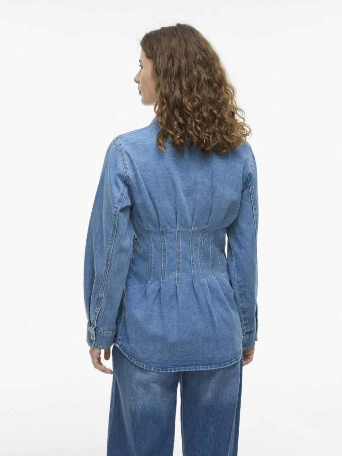 VILA - VISIKKA L/S DENIM SHIRT 2