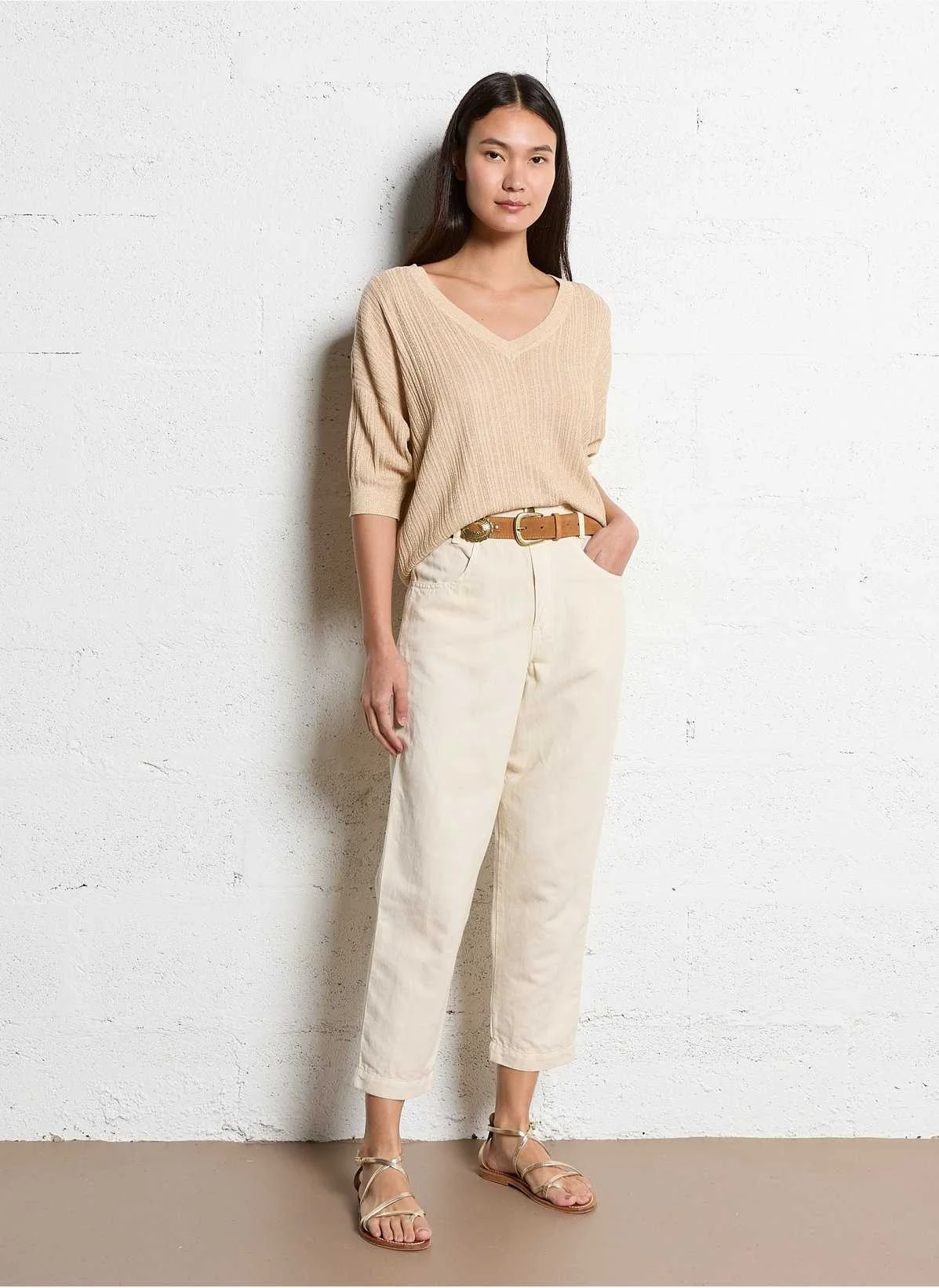 VILA - VISHEM V-NECK 2/4 GLITTER KNIT... VILA - VISHEM V-NECK 2/4 GLITTER KNIT...