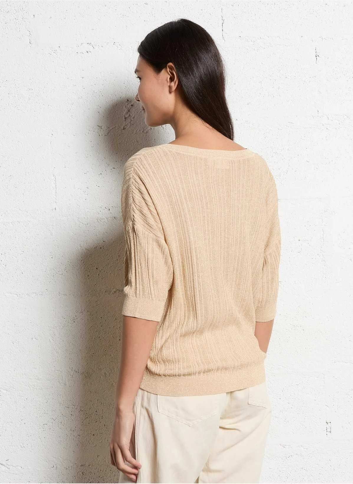 VILA - VISHEM V-NECK 2/4 GLITTER KNIT... VILA - VISHEM V-NECK 2/4 GLITTER KNIT...