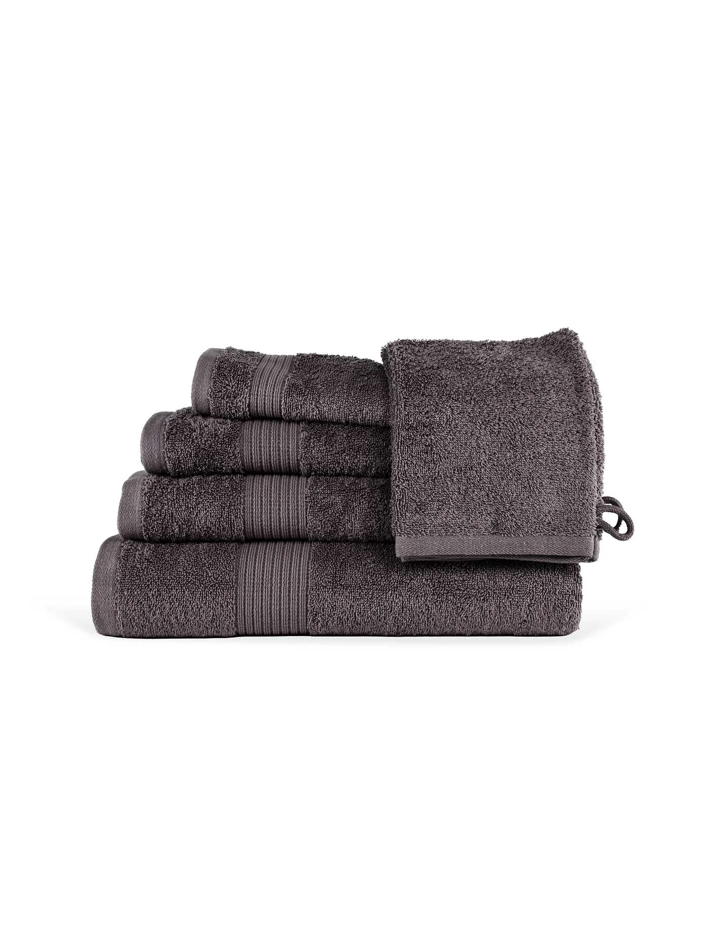 Tiseco - Gray Towel, Eden, 100 x 50 CM Tiseco - Gray Towel, Eden, 100 x 50 CM