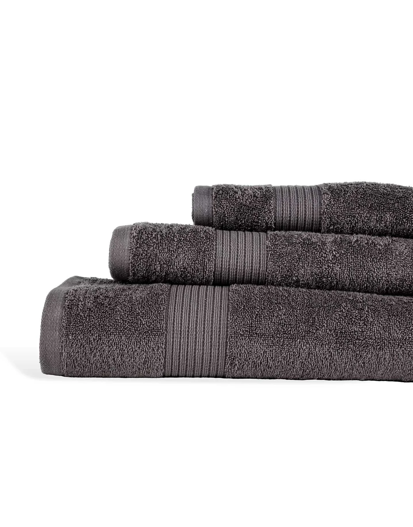 Tiseco - Gray Towel, Eden, 100 x 50 CM Tiseco - Gray Towel, Eden, 100 x 50 CM