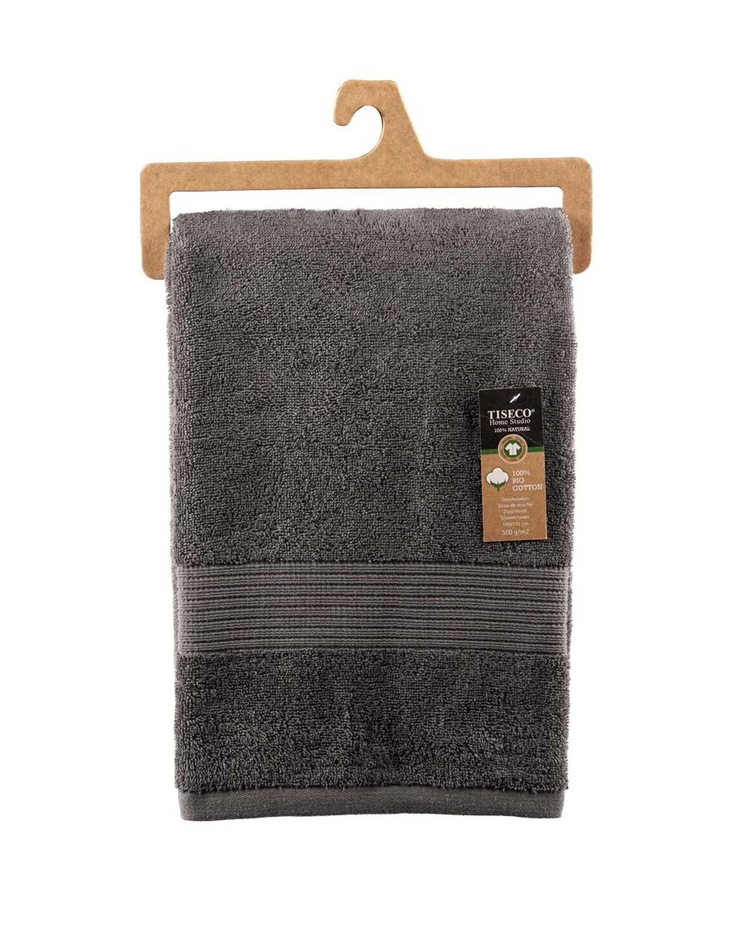 Tiseco - Gray Towel, Eden, 100 x 150 CM Tiseco - Gray Towel, Eden, 100 x 150 CM