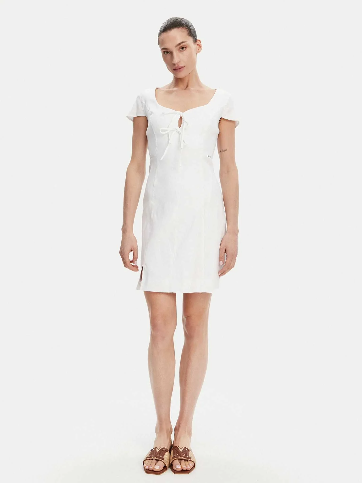 GUESS - ISABEAU BOWS MINI DRESS GUESS - ISABEAU BOWS MINI DRESS
