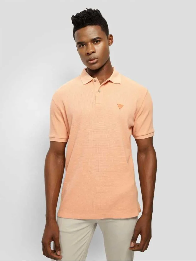 GUESS - WAFFLE TREATED SS POLO