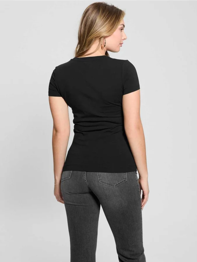 GUESS - CN SS LOGO LACE TEE 2