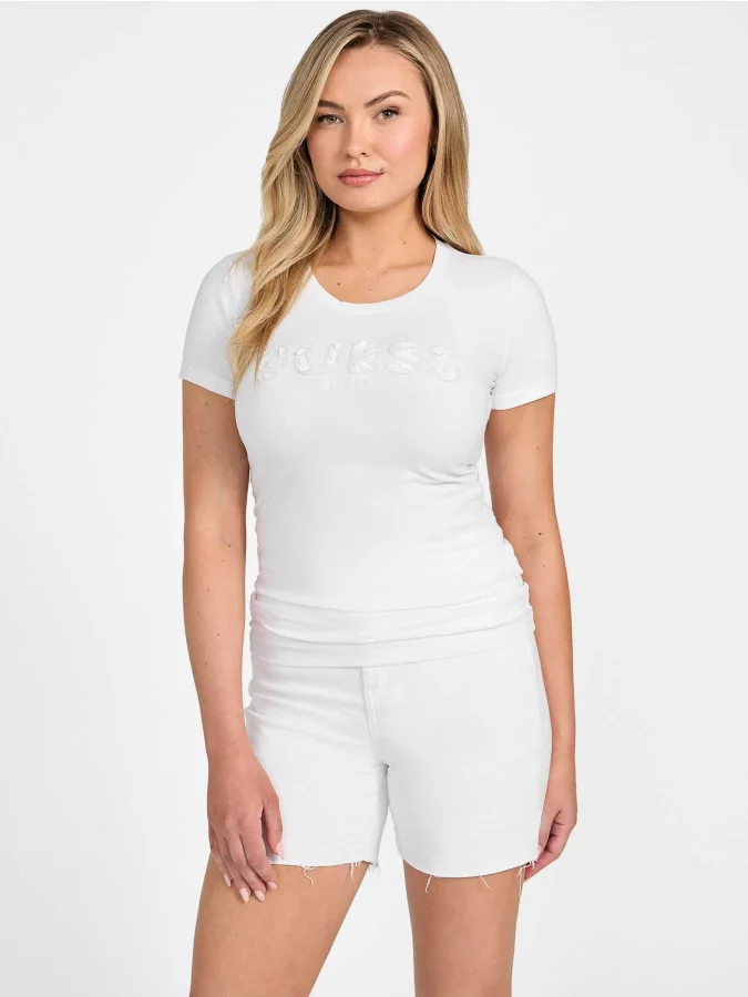 GUESS - CN SS LOGO SEGQUINS...