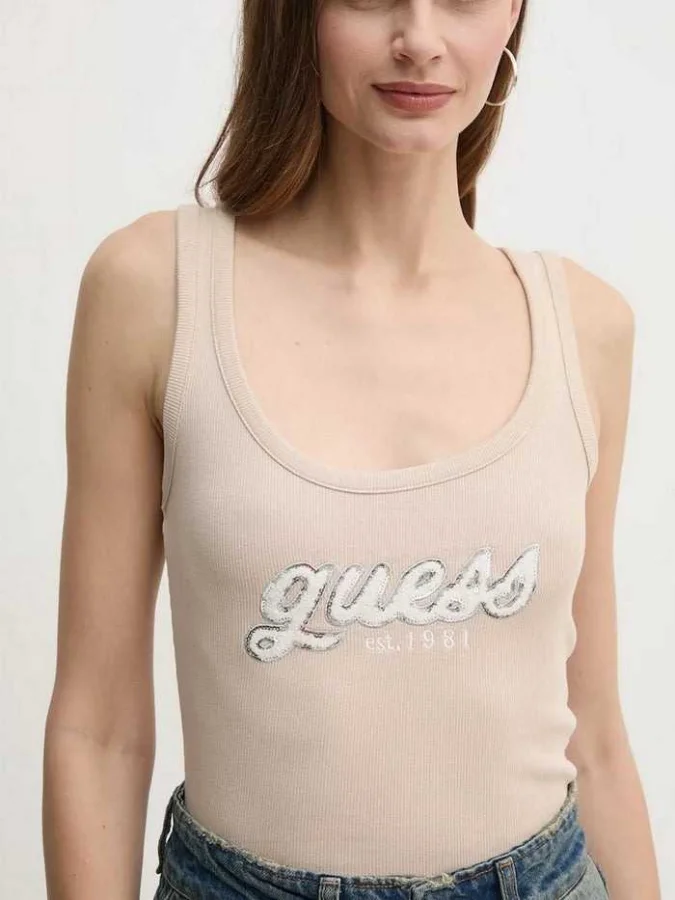 GUESS - CHENILLE LOGO TANK...