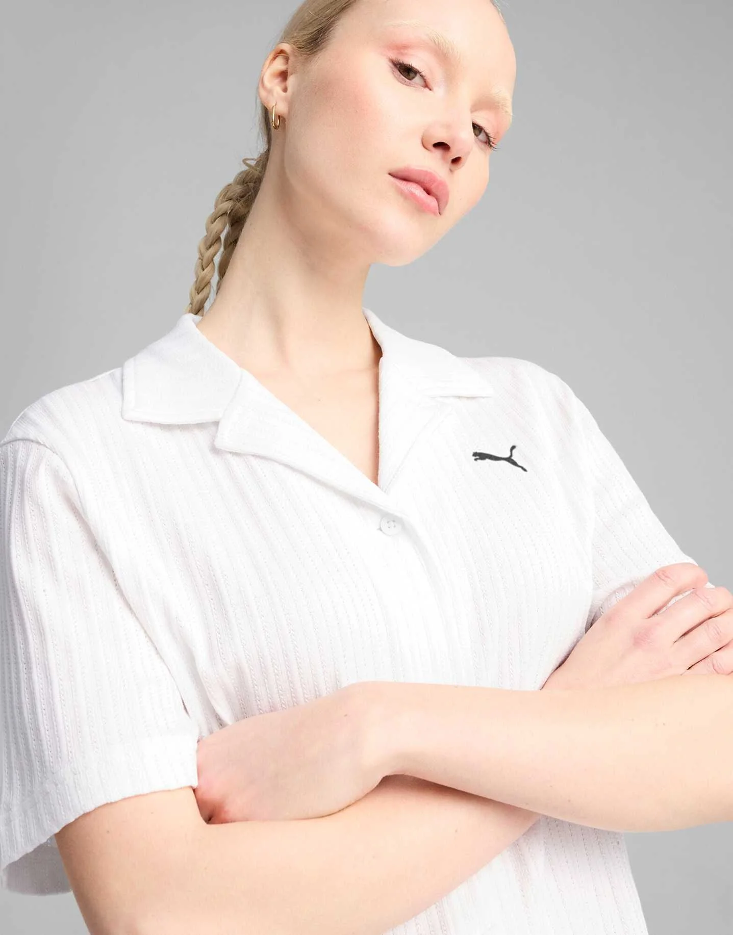Puma - WARDROBE ESS Shirt Pointelle Puma - WARDROBE ESS Shirt Pointelle