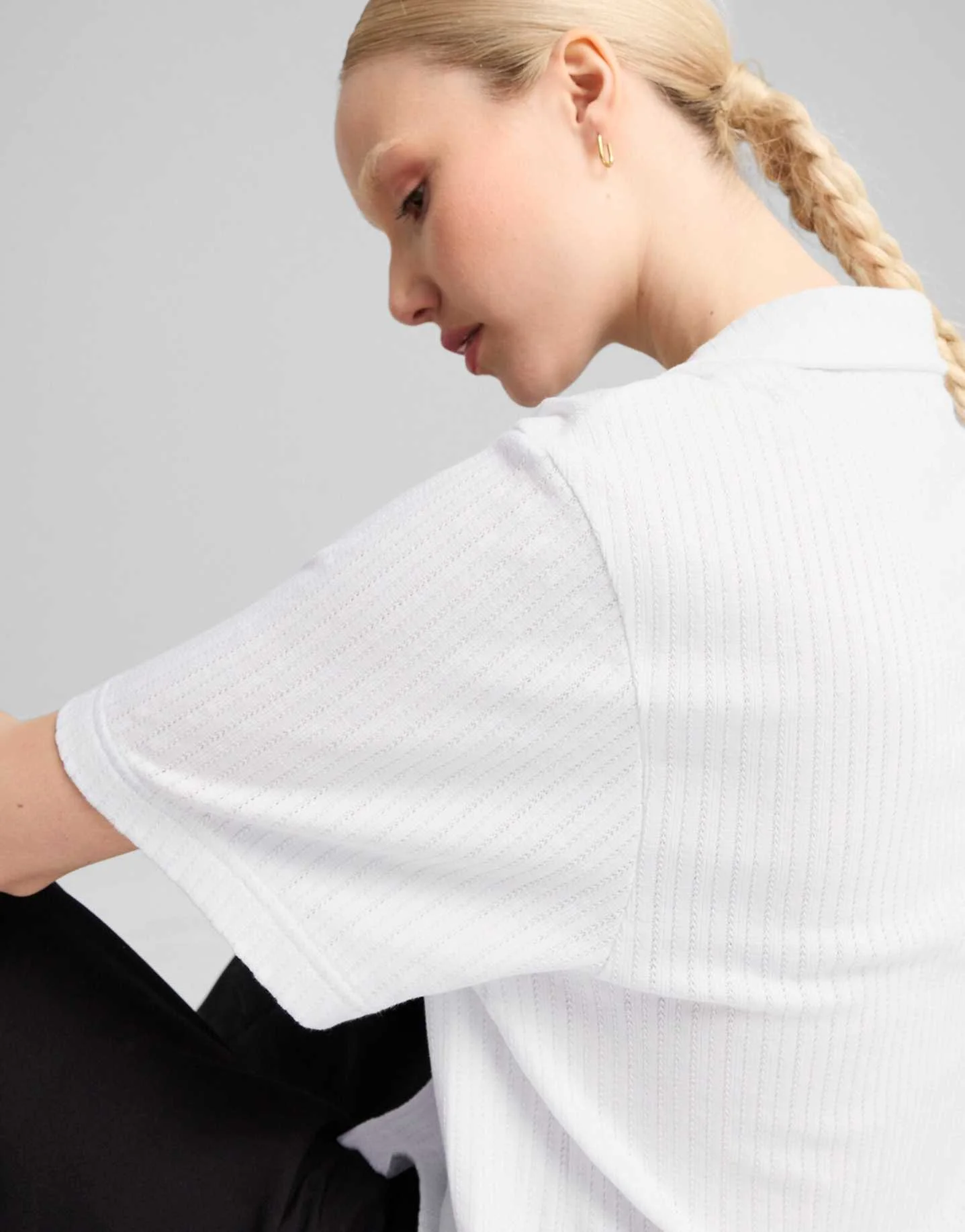 Puma - WARDROBE ESS Shirt Pointelle Puma - WARDROBE ESS Shirt Pointelle