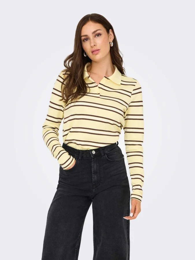 ONLY - ONLEVIE L/S POLO TOP...
