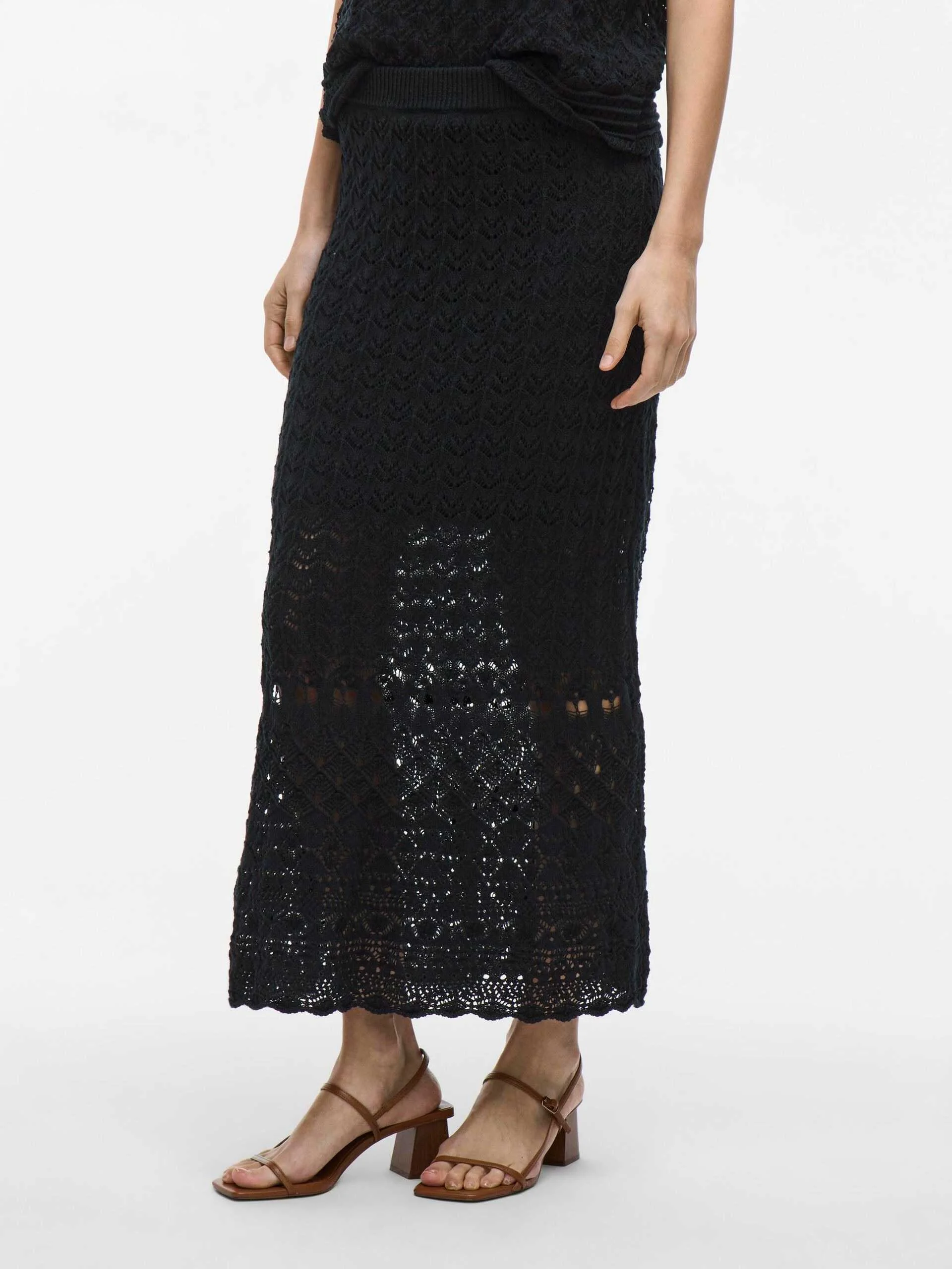 VILA - VIDOLISE ANKLE A-LINE KNIT SKIRT VILA - VIDOLISE ANKLE A-LINE KNIT SKIRT