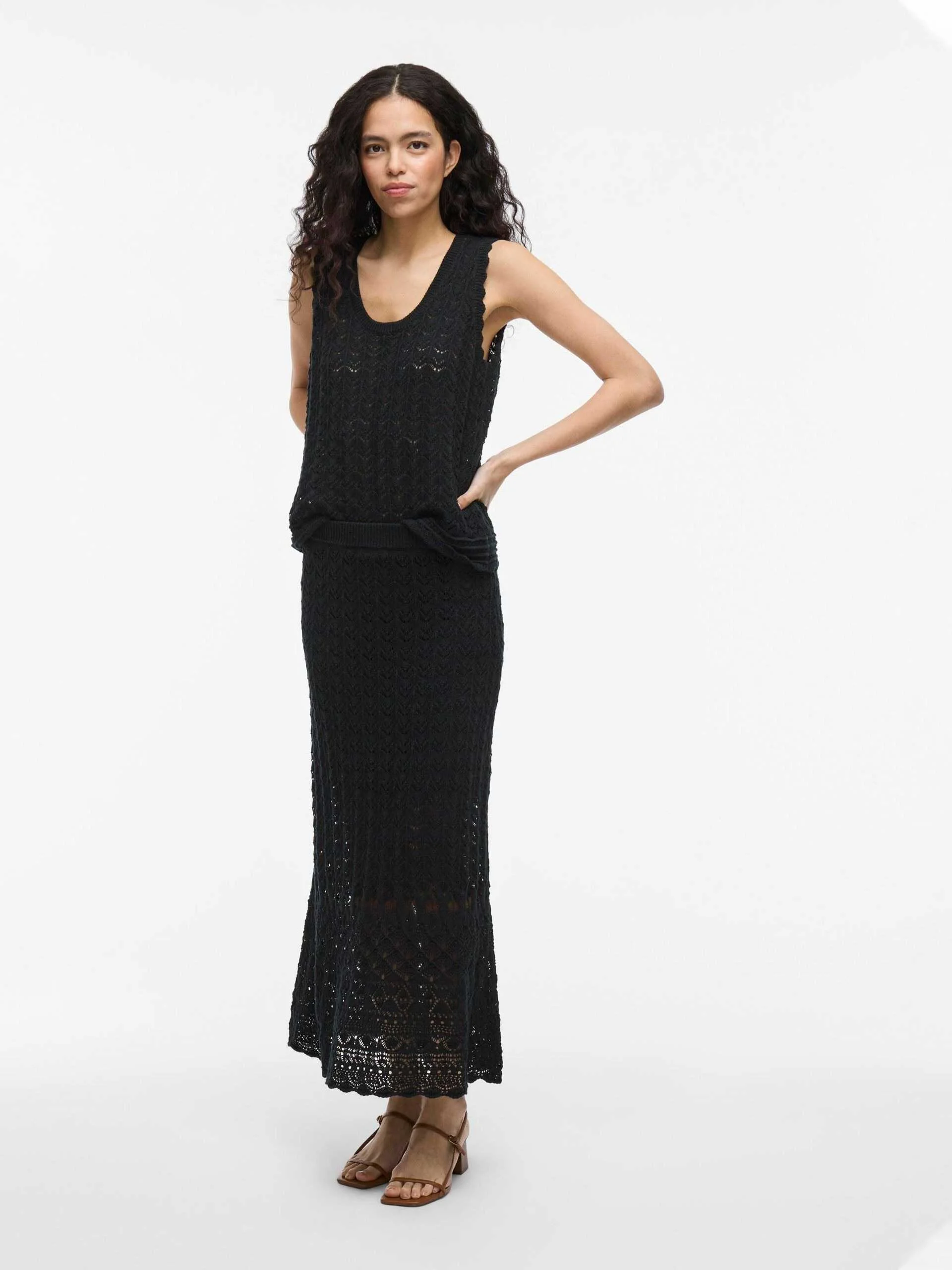 VILA - VIDOLISE ANKLE A-LINE KNIT SKIRT VILA - VIDOLISE ANKLE A-LINE KNIT SKIRT