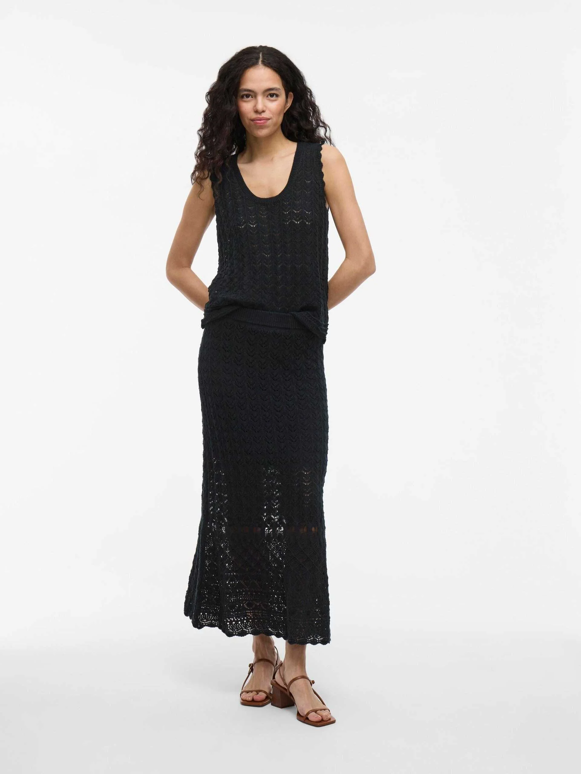 VILA - VIDOLISE ANKLE A-LINE KNIT SKIRT VILA - VIDOLISE ANKLE A-LINE KNIT SKIRT