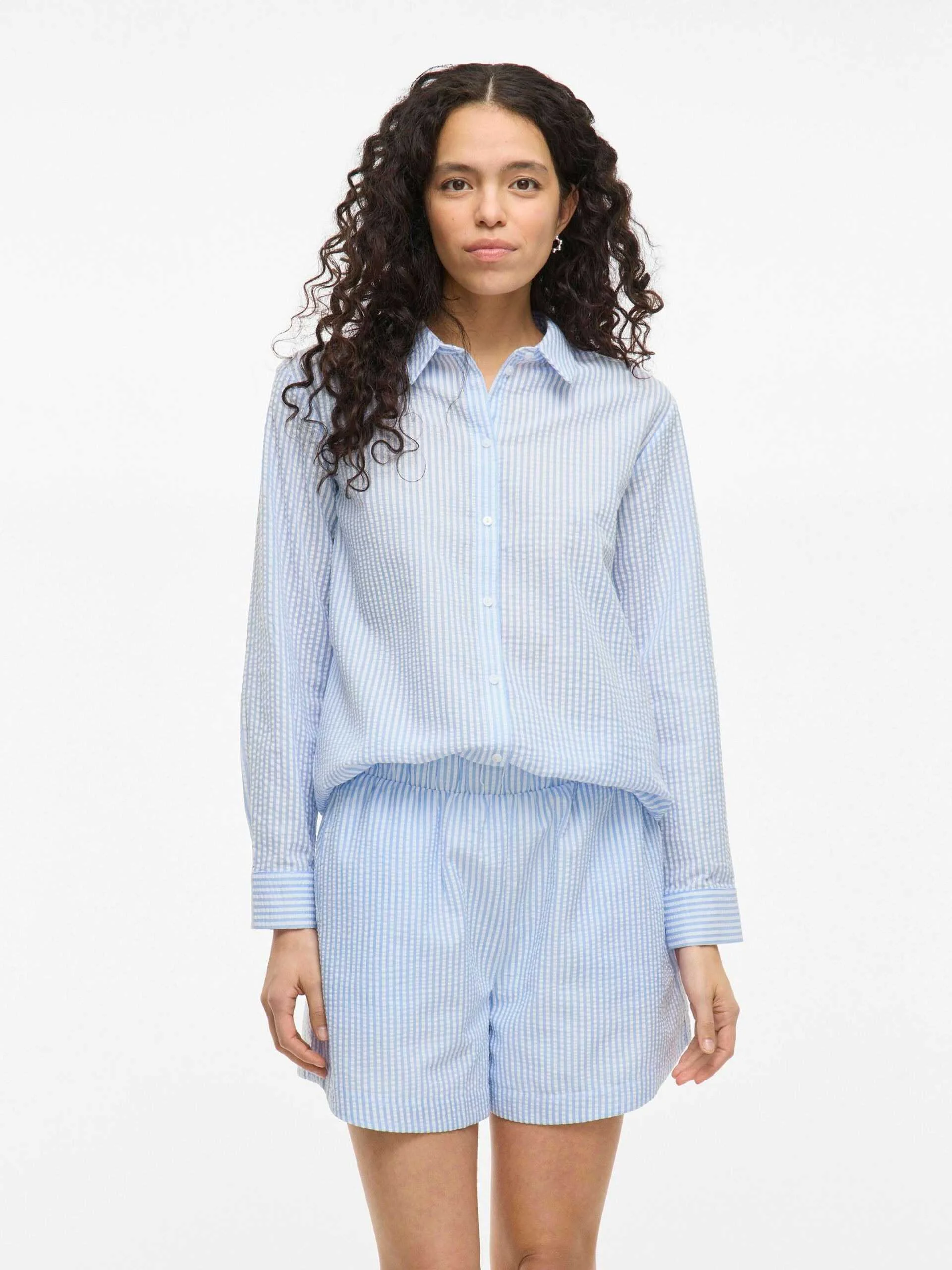 VILA - VICORALINA STRIPE L/S SHIRT/LN VILA - VICORALINA STRIPE L/S SHIRT/LN