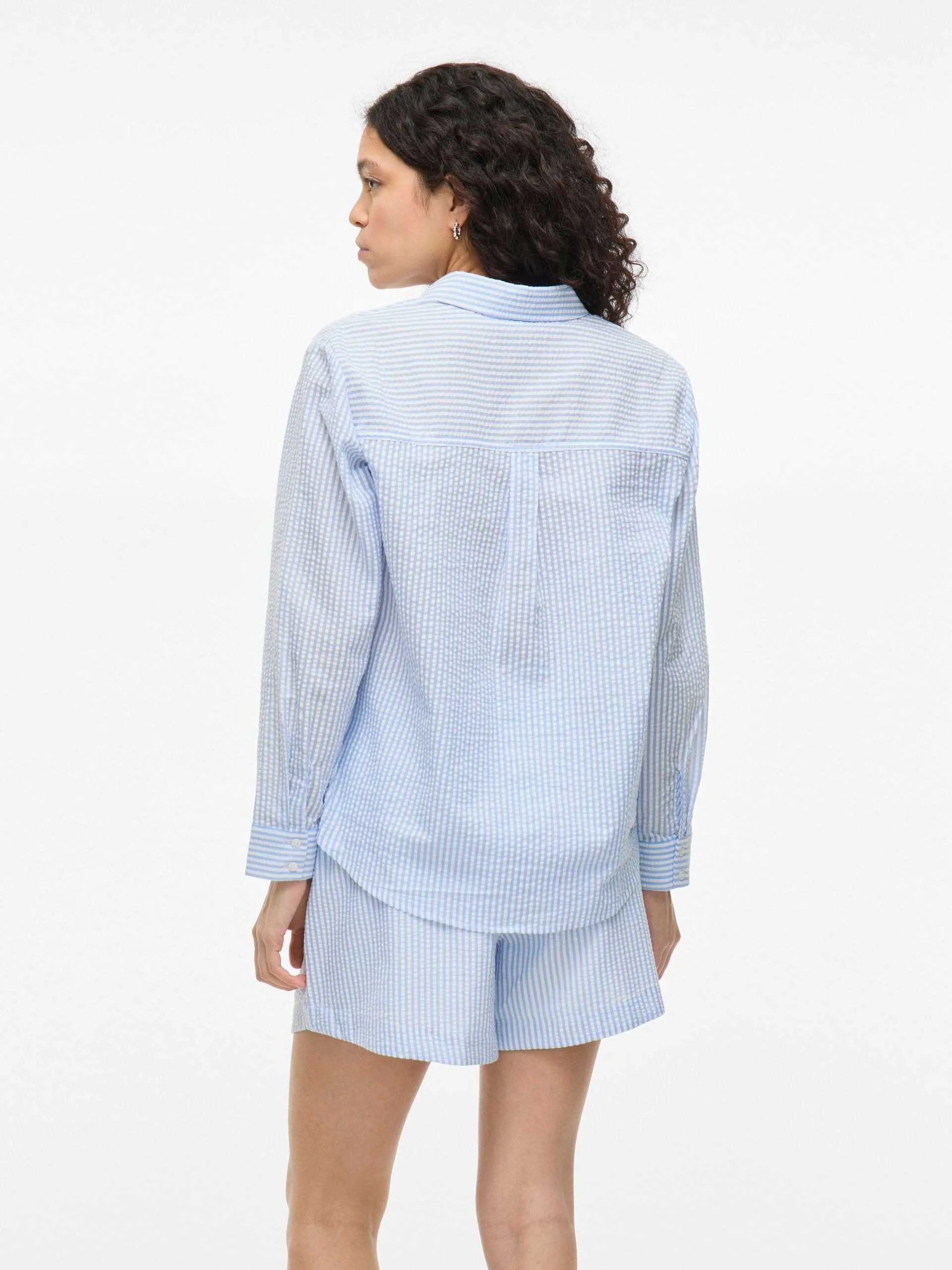 VILA - VICORALINA STRIPE L/S SHIRT/LN VILA - VICORALINA STRIPE L/S SHIRT/LN