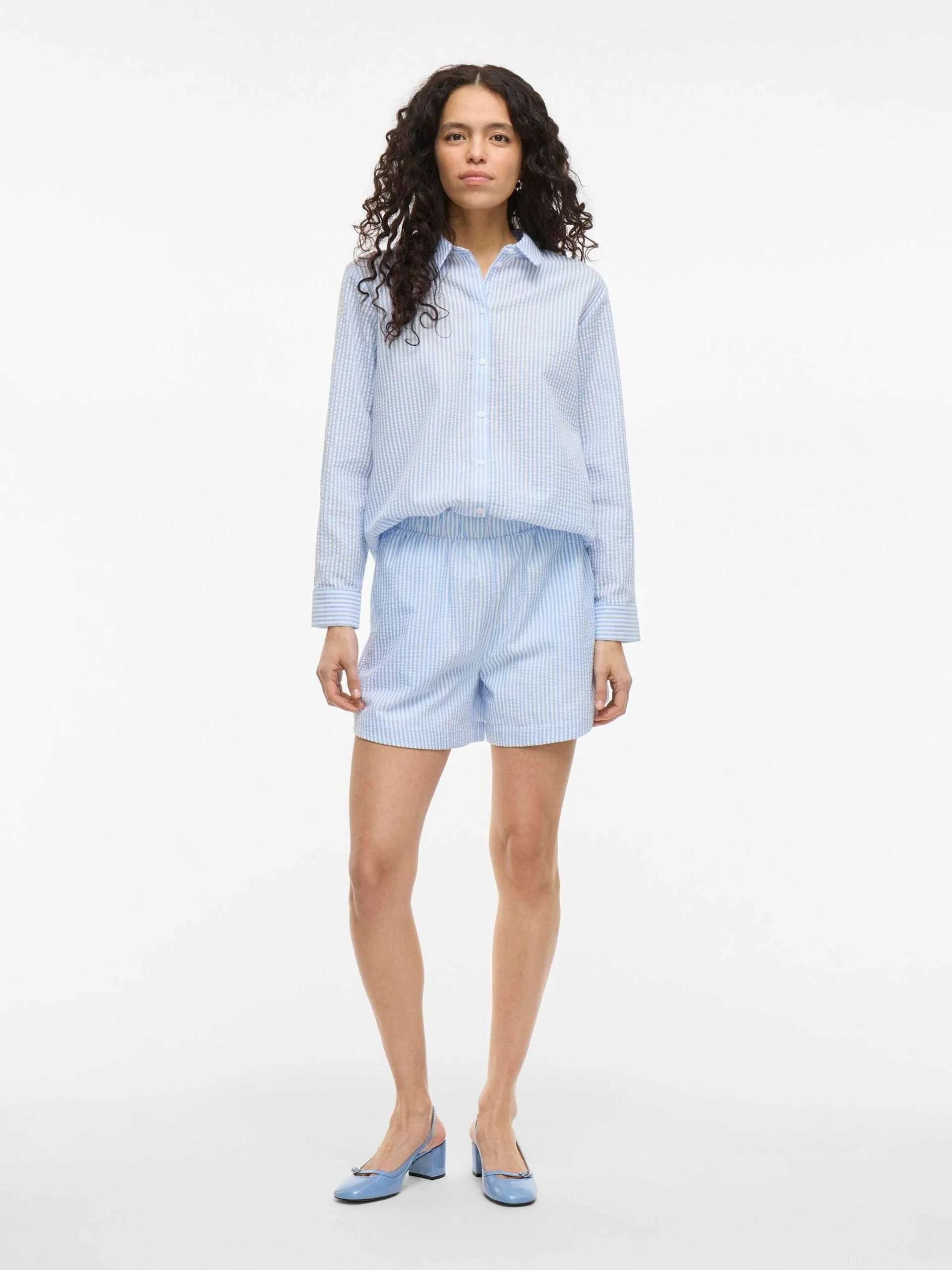 VILA - VICORALINA STRIPE L/S SHIRT/LN VILA - VICORALINA STRIPE L/S SHIRT/LN