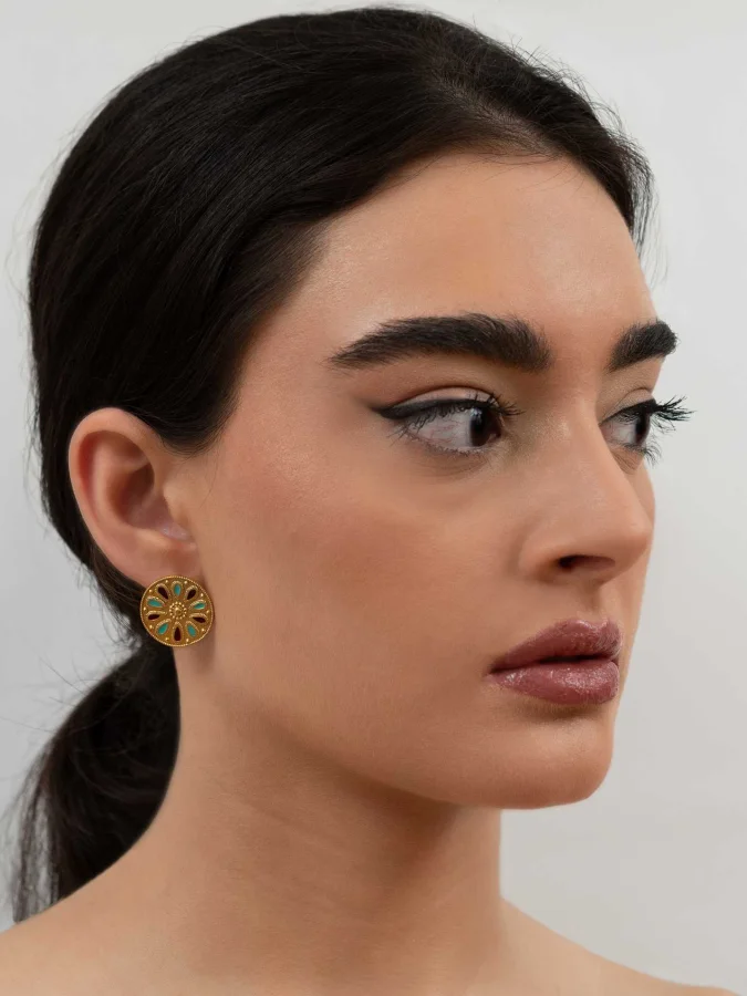 CHRONOS - Earring With Enamel 2