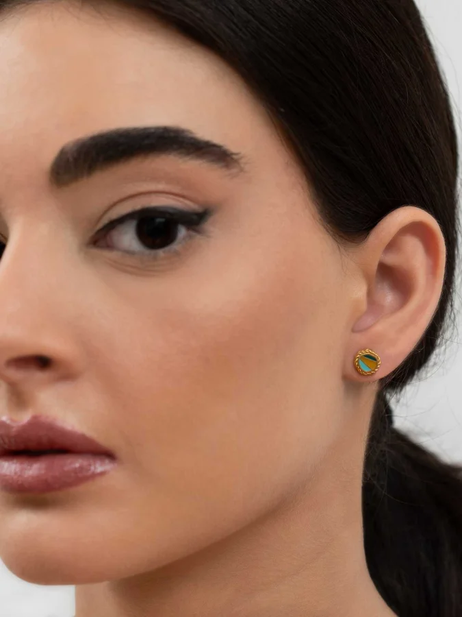 CHRONOS - Earring With Enamel 2