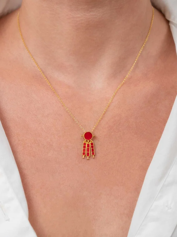 CHRONOS - გულსაკიდი მინანქრით 2