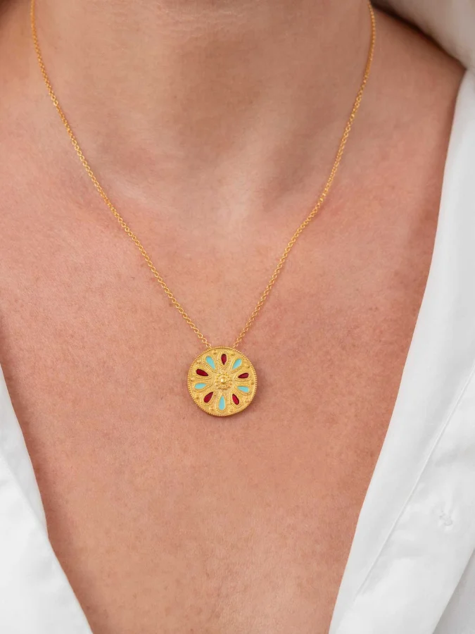 CHRONOS - გულსაკიდი მინანქრით 2