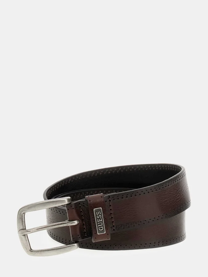 GUESS - TEXTURED LEATHER BELT
