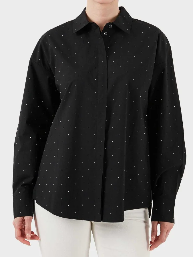 GUESS - SILVIA HOTFIX LS SHIRT 2