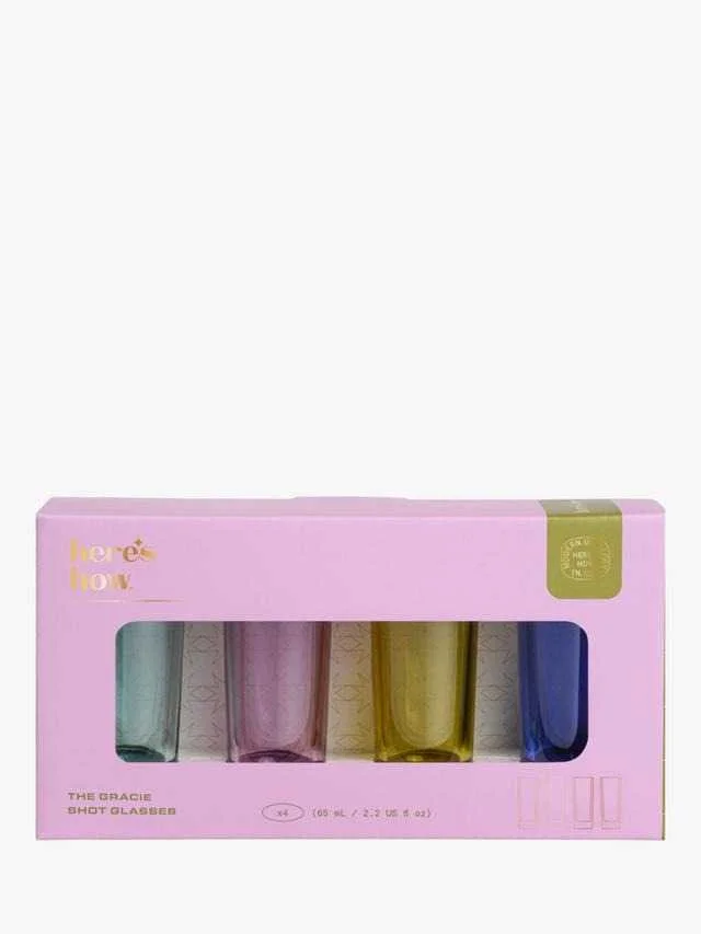 *The Gracie Set of 4 Shot Glasses -... *The Gracie Set of 4 Shot Glasses -...