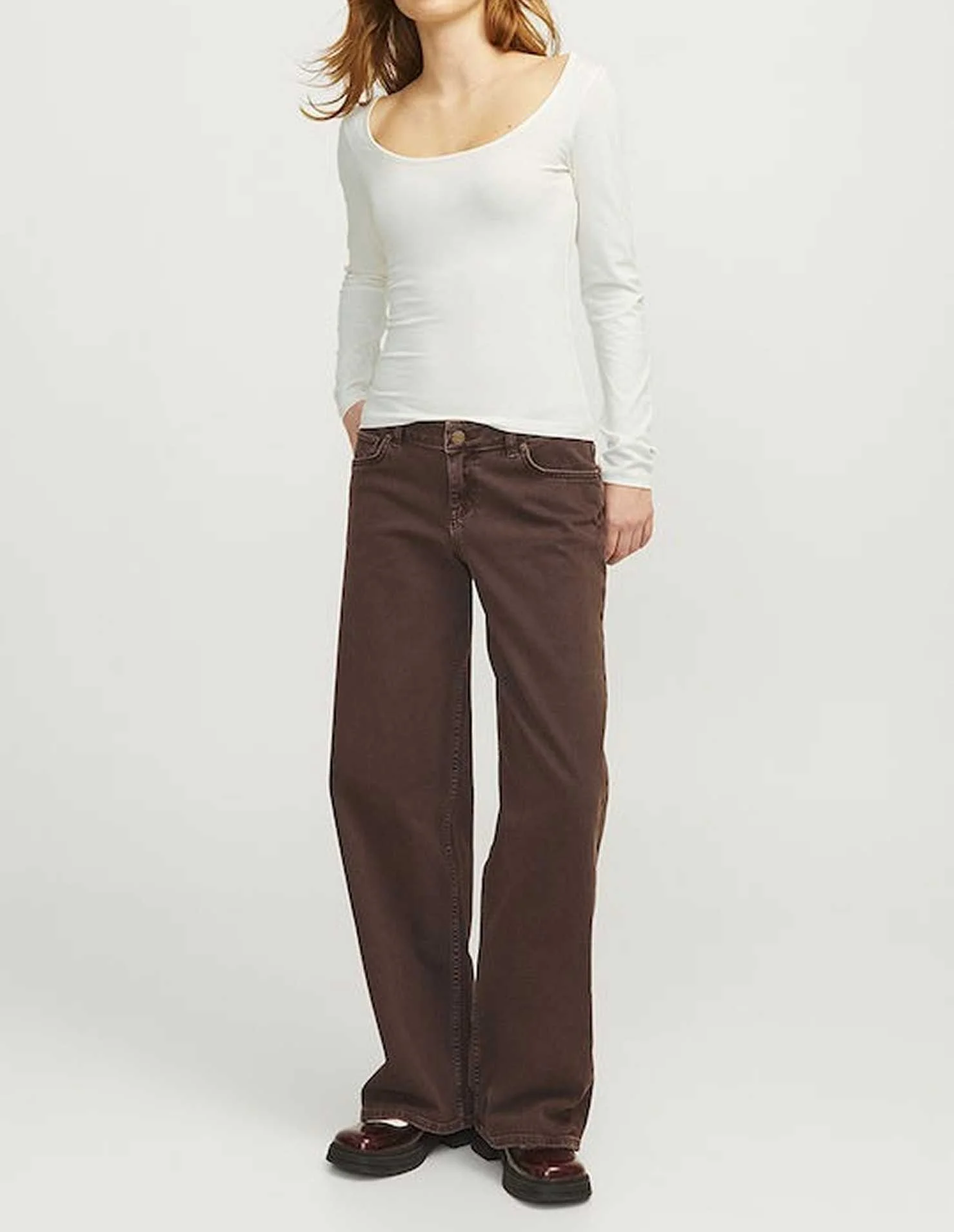 JJXX - JXGIGI STR LS WIDE NECK TEE JRS JJXX - JXGIGI STR LS WIDE NECK TEE JRS