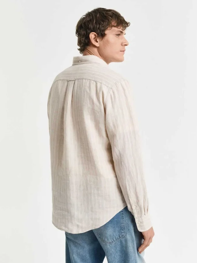 GANT - REG LINEN STRIPE SHIRT 2