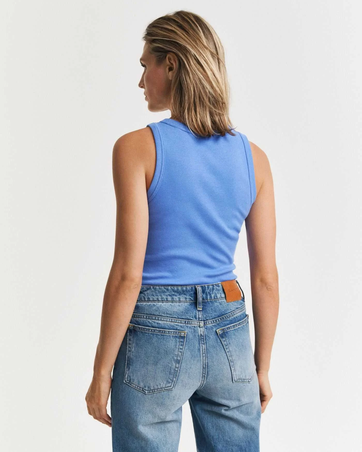 GANT - HIGH NECK RIB TANK TOP GANT - HIGH NECK RIB TANK TOP